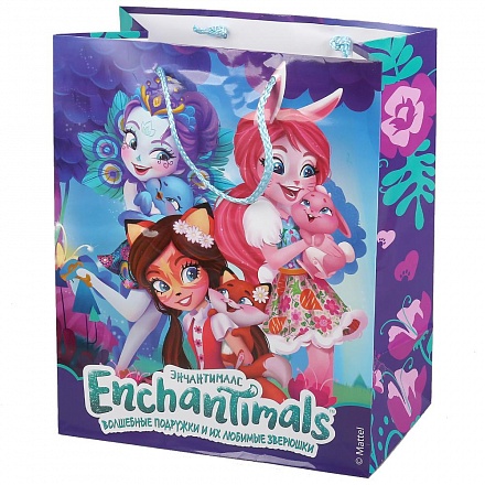 Пакет подарочный - Enchantimals, глянцевый 