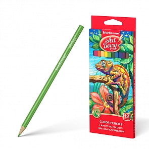 Карандаши цветные трехгранные Artberry, 12 цветов (Erich Krause, 32479EK)