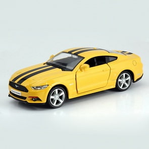 Металлическая инерционная машина RMZ City - Ford Mustang 2015, 1:32, 2 цвета с полосками (RMZ City, 554029C)