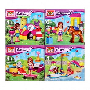 Конструктор -  Питомцы, мини набор (Город мастеров, LL-2049-Rsim)