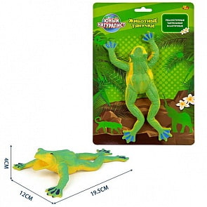 Юный натуралист. Животные-тянучки - Лягушка, термопластичная резина (ABtoys,  PT-01137пц)