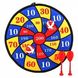 Дартс – с дротиками и шариками на липучке. 28 см (Shantou, 1562668sim)