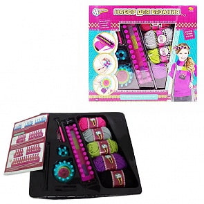 Набор для вязания шарфов, повязок на голову - Я дизайнер (ABtoys, PT-00708)