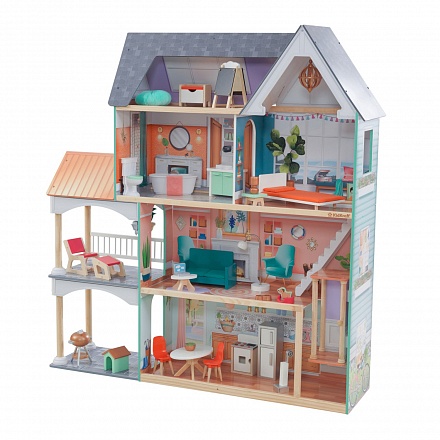 Кукольный дом с мебелью - Далия, 30 элементов 