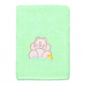 Полотенце Мишка на облаке (Kidboo, 00-0013355 зелёный)