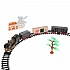 Железная дорога со светом, с аксессуарами, длина полотна 78 см  - миниатюра №1