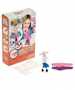 Ручка 3D – Вертикаль GO Панда, 2 штуки, розовый и сиреневый (Redwood, 166056)