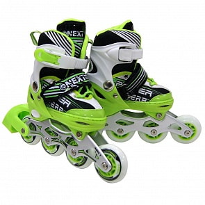 Ролики раздвижные, алюминиевая рама, ABEC-7, колеса PU, размер 27-30, в сумке (Next, A27-30-AT1sim)