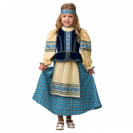 Народный костюм для девочки, размер 140-72 