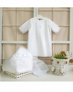 Крестильный набор для мальчика – Алексей, 2 предмета, 0-3 месяца (Makkaroni Kids, 2000000001586)