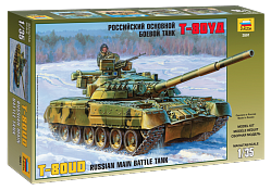 Модель для склеивания - Танк Т-80УД (Звезда, 3591з) - миниатюра