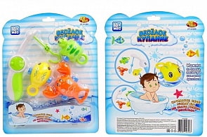 Рыбалка Веселое купание - удочка, 3 фигурки-брызгалки (Abtoys, PT-01260)