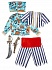 Карнавальный костюм для мальчиков – Пират сказочный, сорочка, жилет, брюки, косынка, размер 110-56  - миниатюра №1