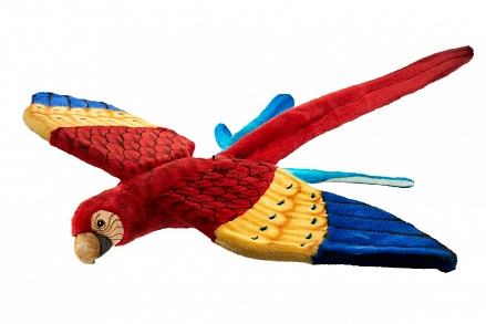 Попугай Ара, красный летящий, 76 см 