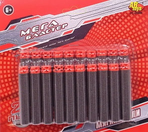 Набор из 20 мягких пуль для стрельбы из мегабластера (Abtoys, PT-01056)