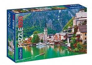 Пазл Premium 1000 элементов – Сказка в Альпах (Hatber, 1000ПЗ2-13727)