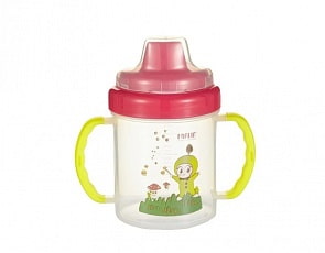 Тренировочный поильник непроливайка, 200 мл, цвет розовый (Farlin, AET-CP011-B_розовый)