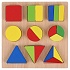 Игрушка деревянная вкладыши Геометрики, 19,5 х 19,5 см, разные цвета   - миниатюра №3