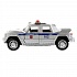 Машина металлическая Бронемашина Полиция, длина 12 см, свет и звук, инерционная  - миниатюра №1