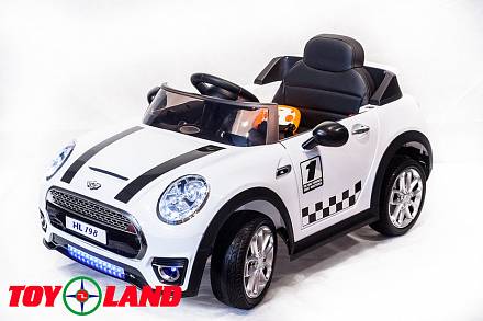 Электромобиль Mini Cooper белый 