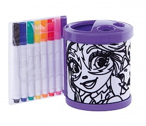 Набор для творчества - Раскрась подставку Enchantimals, с фломастерами 8 цветов (Centrum, 88607)