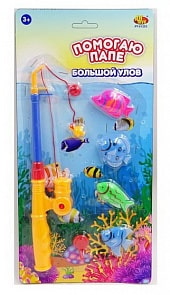 Игровой набор с 1 удочкой и 4 рыбками – Рыбалка. Большой улов (ABtoys, PT-01252)