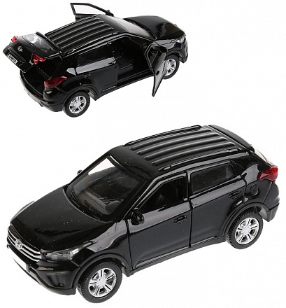 Металлическая модель – Hyundai Creta черного цвета, 12 см 