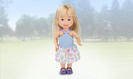 Кукла - Летний наряд, блондинка в цветном 