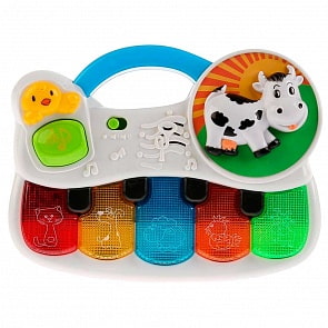 Обучающее пианино, стихи М. Дружининой, 20 любимых песен и потешек (Умка, B1294639-R)