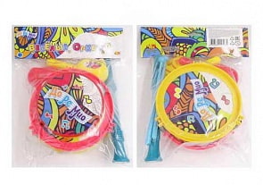 Набор музыкальных инструментов ДоРеМио: маракасы, бубен, барабан, дудка (ABtoys, D-00078) (ассортимент)