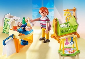 Кукольный дом: Детская комната с люлькой (Playmobil, 5304pm)