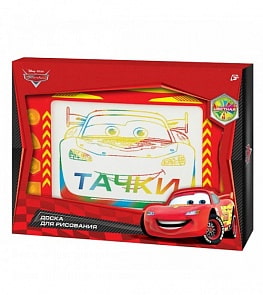 Доска для рисования «Дисней Тачки» цветная, 4 печати (Играем вместе, DT-1868-Rsim)