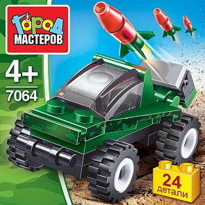 Конструктор - Ракетная установка, 24 детали (Город мастеров, 7064-JS)