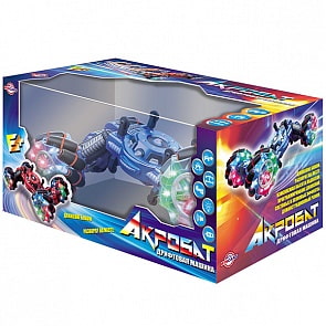 Машинка трюковая - Акробат на катках с подвижными осями, звук и свет (Wincars, YK-2033)