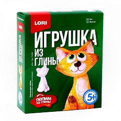 Игрушка из глины Кот (Lori, Гл-004) - миниатюра