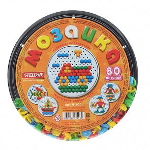 Мозаика, диаметр 13 мм., 80 деталей (Stellar, 01033_stell)