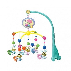 Подвеска на кроватку Мое солнышко Зайчата, звук, несколько видов (Наша Игрушка, 601-12) (ассортимент)