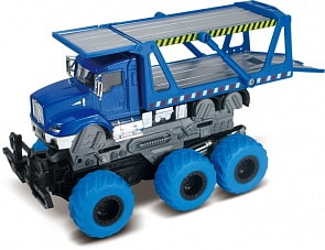 Машина-транспортер с краш-эффектом, кабина die-cast, фрикционный, 6х6, 1:43 (Funky Toys, FT61091)