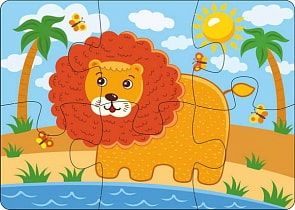 Пазл - Лев, 6 деталей (Мастер игрушек, IG0066)