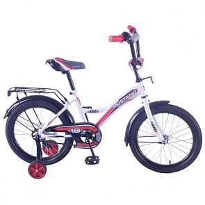 Детский велосипед 18", GW-тип, бело-красный (Mustang, ST18046-GW)