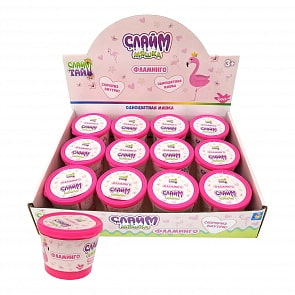 Слайм-мяшка - Фламинго с сюрпризом, 100 г (1toy, Т16589)