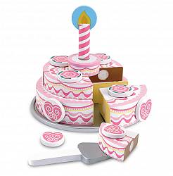 Деревянный набор - Именинный пирог (Melissa&Doug, 4069_md) - миниатюра