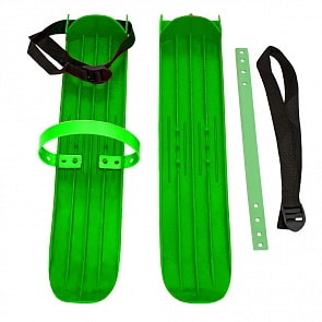 Мини-лыжи Тяни-толкай, большие с ремнями Р-2, зеленый (RT, 7598)