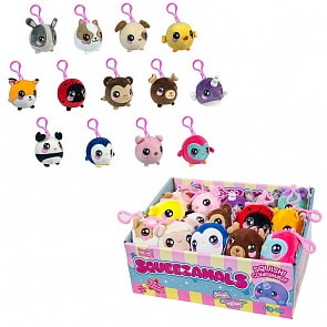 Squeezamals, фигурки животных с карабином, 6,5 см, 16 видов (Beverly Hills Teddy Bear, SQS00657/1)