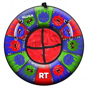 Санки надувные Тюбинг Монстрики, диаметр 105см. (RT, 6033RT)