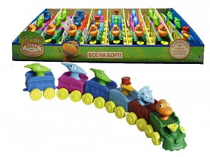 Вагончик с встроенной фигуркой внутри - Поезд Динозавров (Jazwares, Т59398)