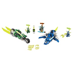 Конструктор Lego® Ninjago - Скоростные машины Джея и Ллойда (Lego, 71709-L) - миниатюра