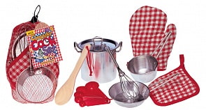 Набор кухонной посуды из нержавеющей стали - Все для повара, 9 предметов, от 3 лет (Alex, 13R)