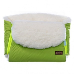 Муфта меховая для коляски Nuovita Vichingo Bianco Verde chiaro/Салатовый (Nuovita, NUO-mVICB_2173)