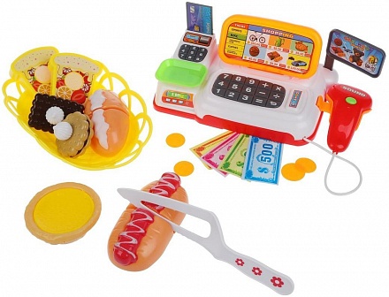 Игровой набор Магазин, с 22 предметами, свет и звук 